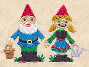 Garden Gnome Pair