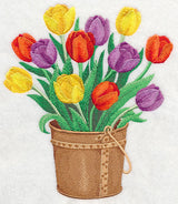 Spring Tulips in Pail