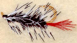 Black Woolly Worm Fishing Fly