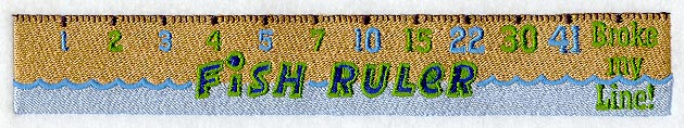 Fish Ruler – Embroidery Library