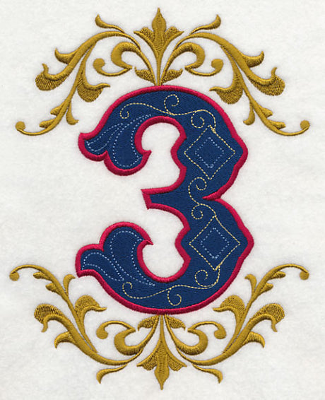 Illuminated Number 3 (7.8 inch)