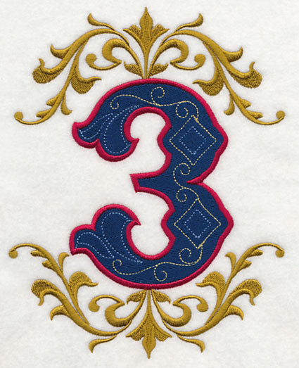 Illuminated Number 3 (7.8 inch)