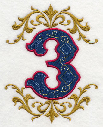 Illuminated Number 3 (7.8 inch)