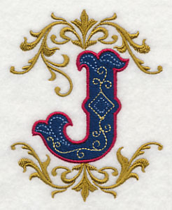 Illuminated Letter J (7.8 inch)