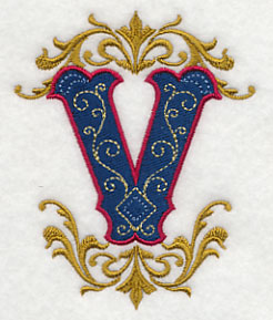 Illuminated Letter V (7.8 inch)