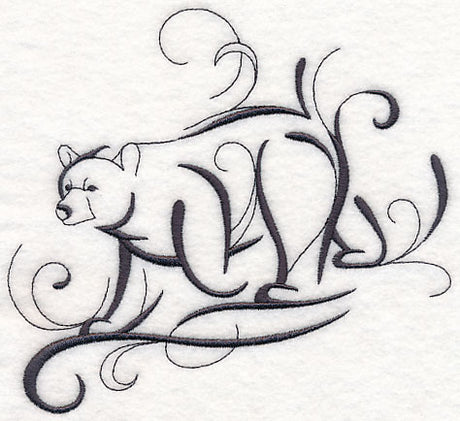 Inky Bear Walking