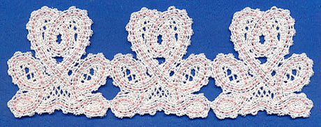 Hearts Aplenty Border (Battenburg Lace)