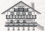 Swiss Chalet (Blackwork)