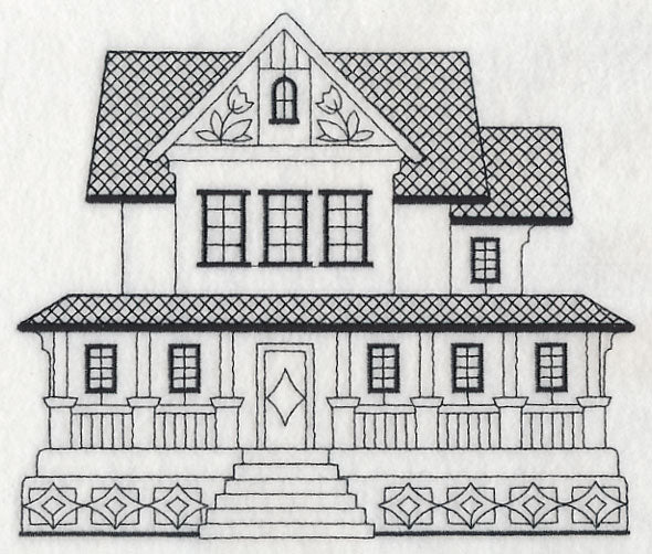 Farmhouse (Blackwork)