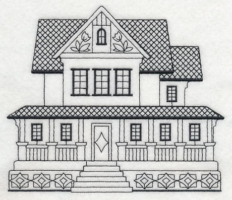 Farmhouse (Blackwork)