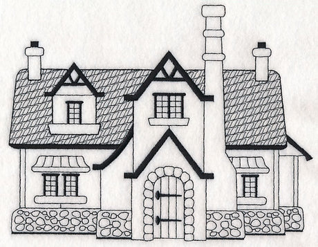 English Cottage (Blackwork)