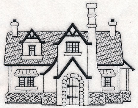 English Cottage (Blackwork)