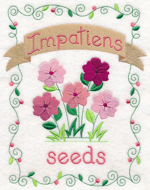Country Charm Seed Packet - Impatiens