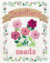 Country Charm Seed Packet - Impatiens