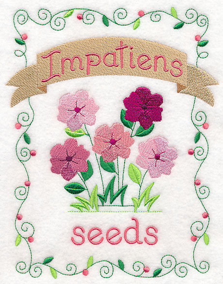 Country Charm Seed Packet - Impatiens