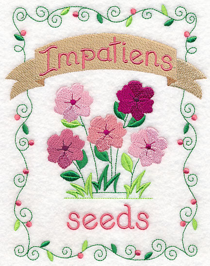 Country Charm Seed Packet - Impatiens