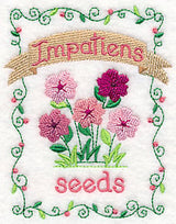 Country Charm Seed Packet - Impatiens