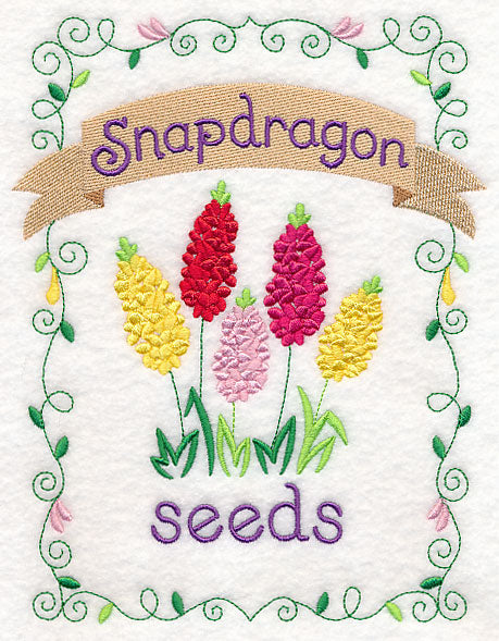 Country Charm Seed Packet - Snapdragons
