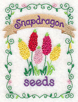 Country Charm Seed Packet - Snapdragons