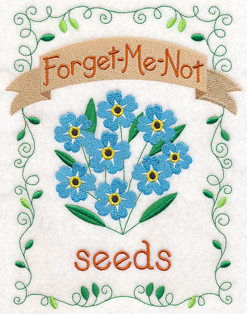 Country Charm Seed Packet - Forget-Me-Not