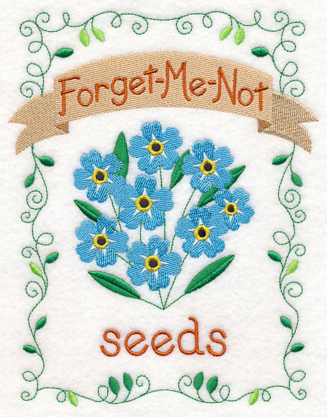Country Charm Seed Packet - Forget-Me-Not