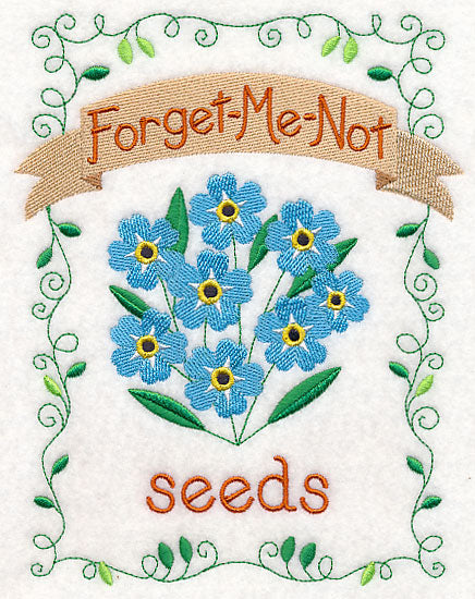 Country Charm Seed Packet - Forget-Me-Not