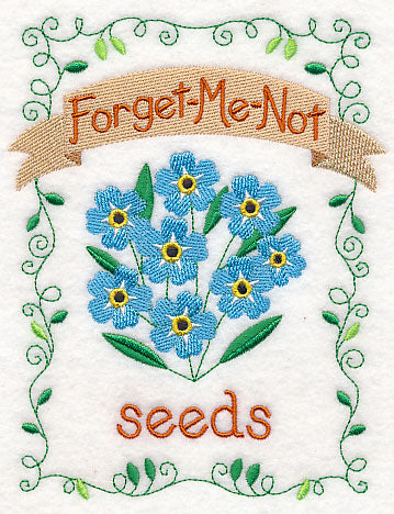 Country Charm Seed Packet - Forget-Me-Not