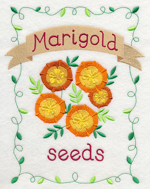 Country Charm Seed Packet - Marigold