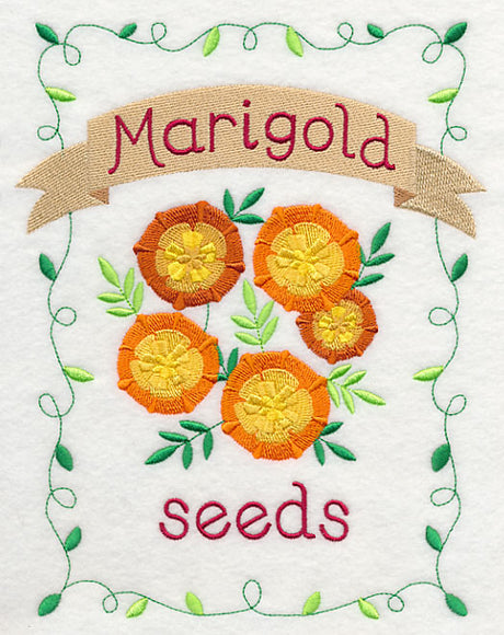 Country Charm Seed Packet - Marigold