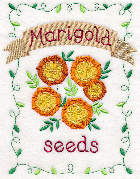 Country Charm Seed Packet - Marigold