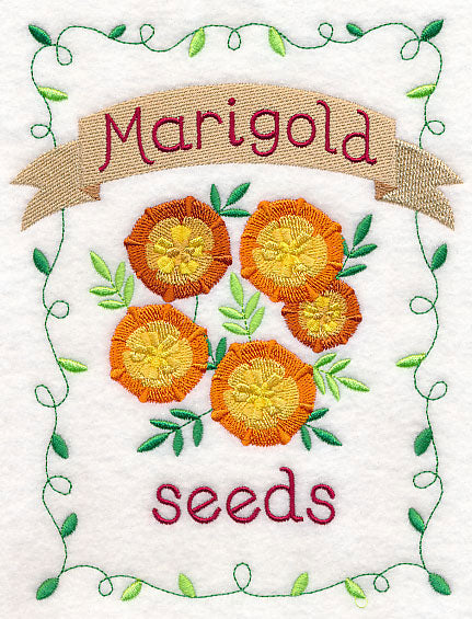 Country Charm Seed Packet - Marigold
