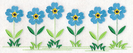 Country Charm Border - Forget-Me-Not