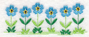 Country Charm Border - Forget-Me-Not