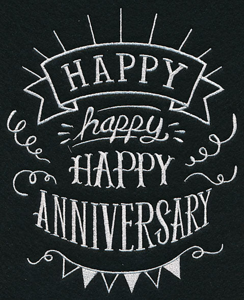 Happy Happy Happy Anniversary – Embroidery Library