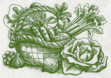 Farmers Market Vegetable Basket (Toile)