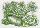 Farmers Market Vegetable Basket (Toile)