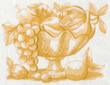 French Market Fruit Bowl (Toile)