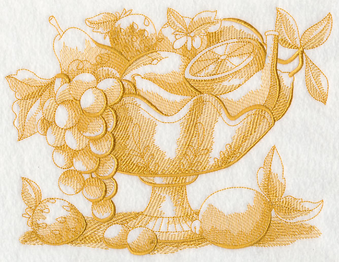 French Market Fruit Bowl (Toile)