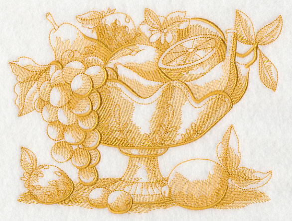 French Market Fruit Bowl (Toile)