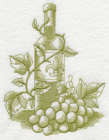 French Market Wine (Toile)