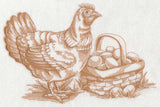 French Market Chicken (Toile)