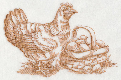 French Market Chicken (Toile)