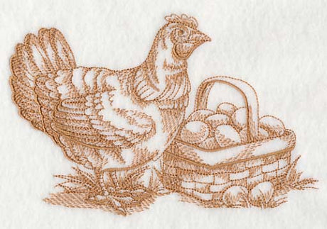 French Market Chicken (Toile)