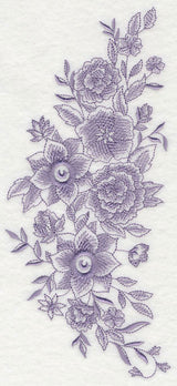 Blooming Bright Flower Spray (Toile)