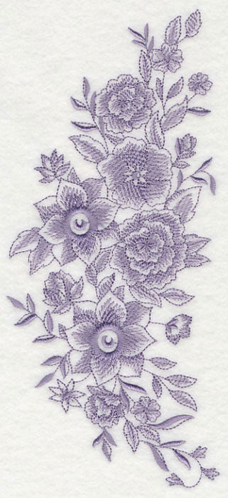 Blooming Bright Flower Spray (Toile)