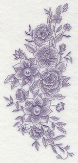 Blooming Bright Flower Spray (Toile)