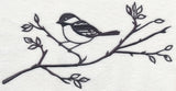 Simply Birds on Branches - Chickadee