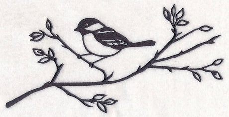 Simply Birds on Branches - Chickadee