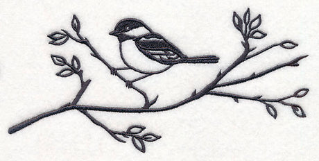 Simply Birds on Branches - Chickadee