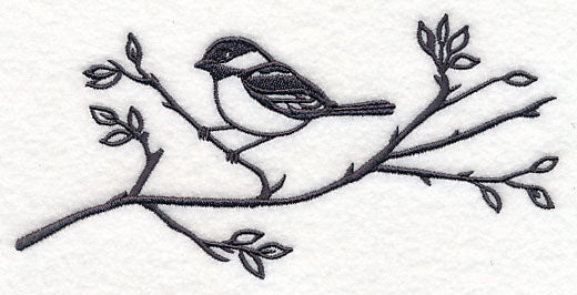 Simply Birds on Branches - Chickadee
